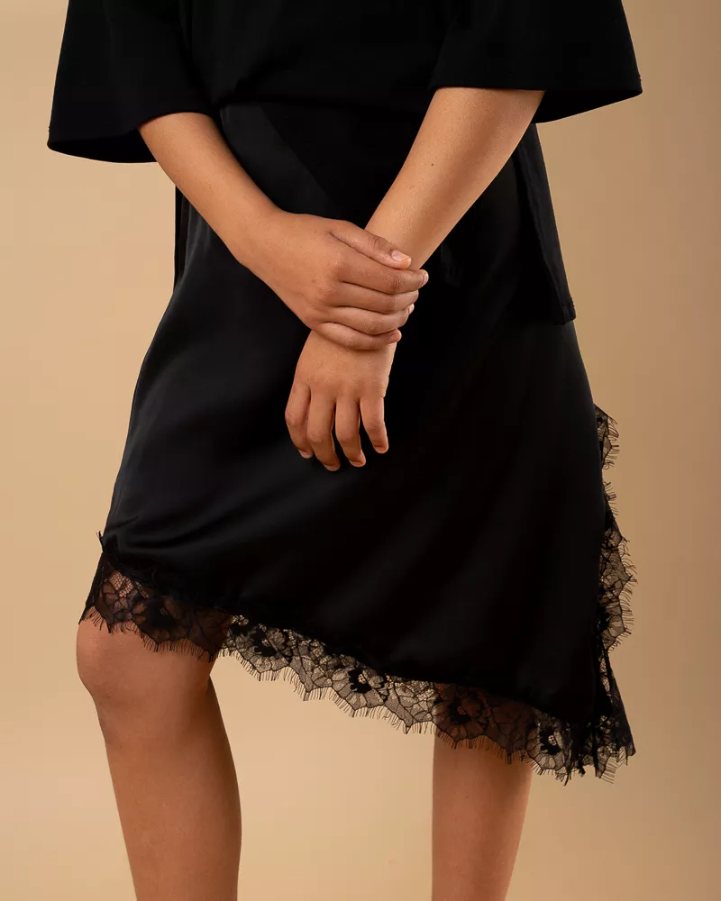 Jupe bas dentelle
