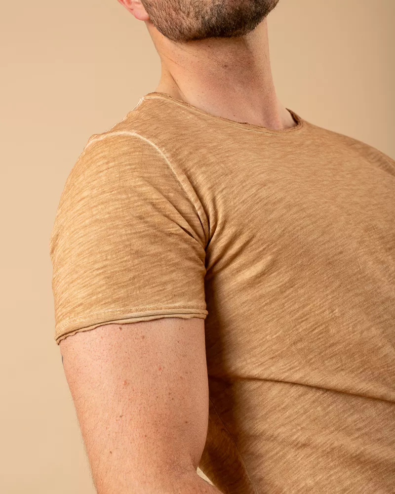 T-Shirt chiné col rond