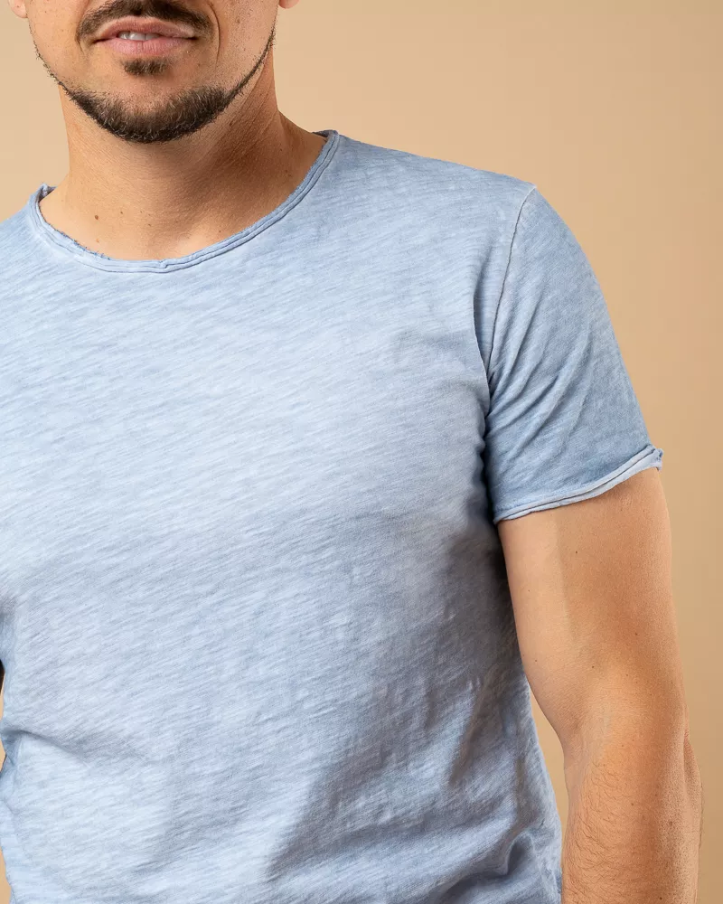 T-Shirt chiné col rond