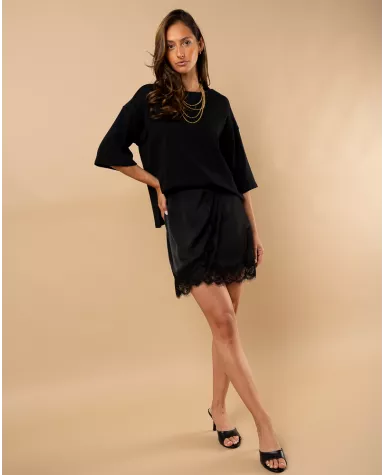 Jupe courte dentelle