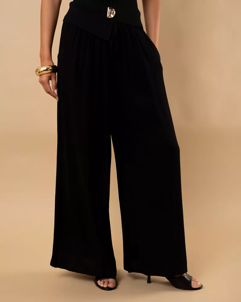 Pantalon lin 3/4