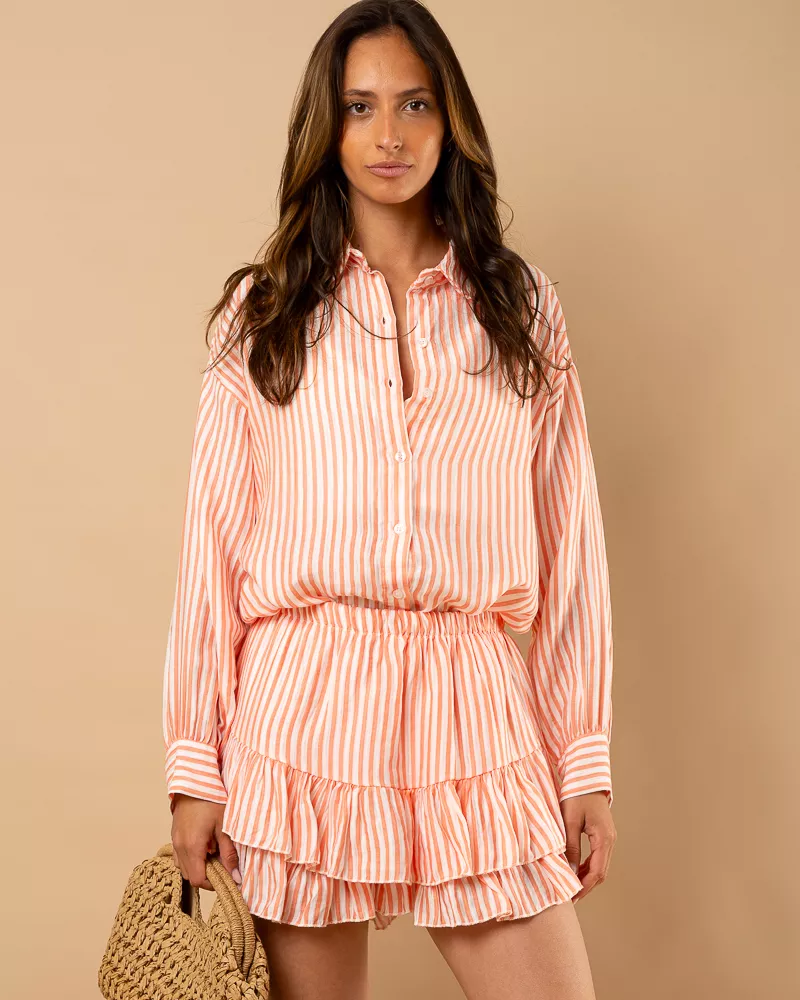 Jupe short  rayures Carolina