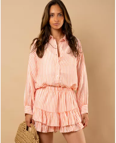 Jupe short  rayures Carolina