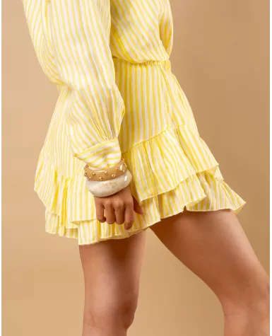 Jupe short  rayures Carolina