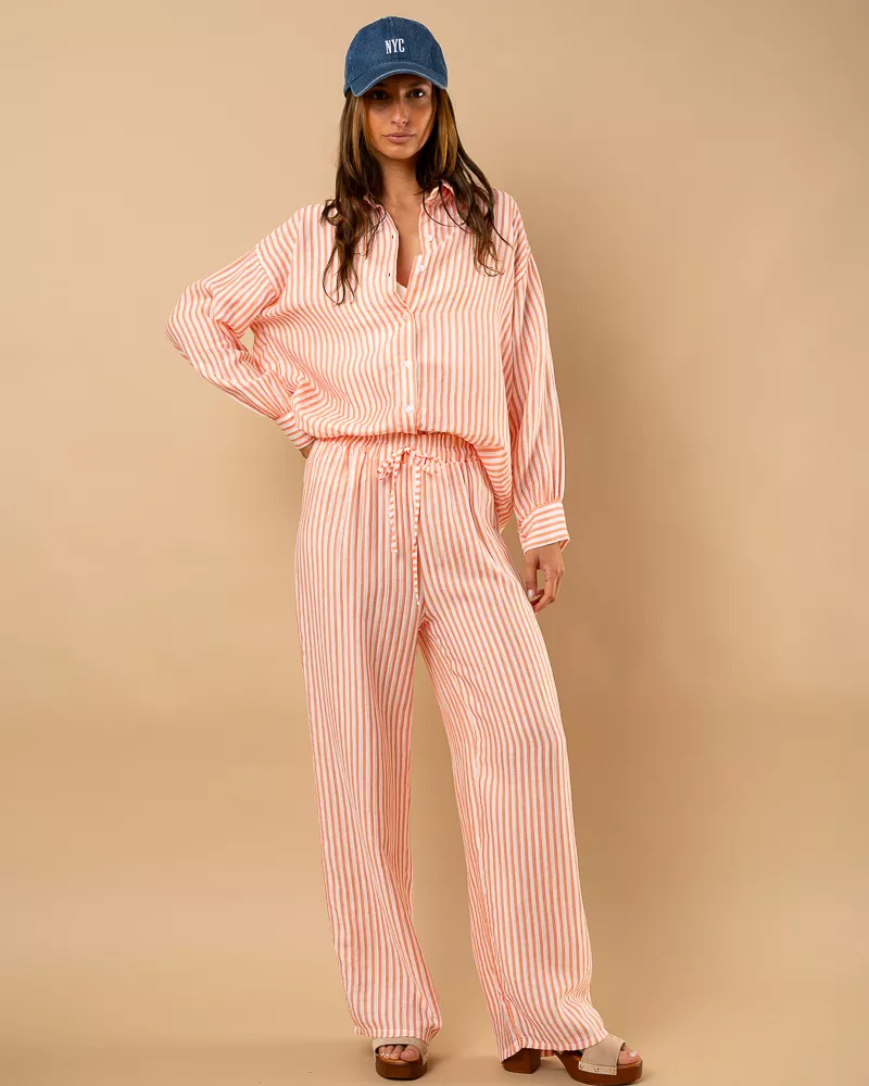 Pantalon rayures Carolina