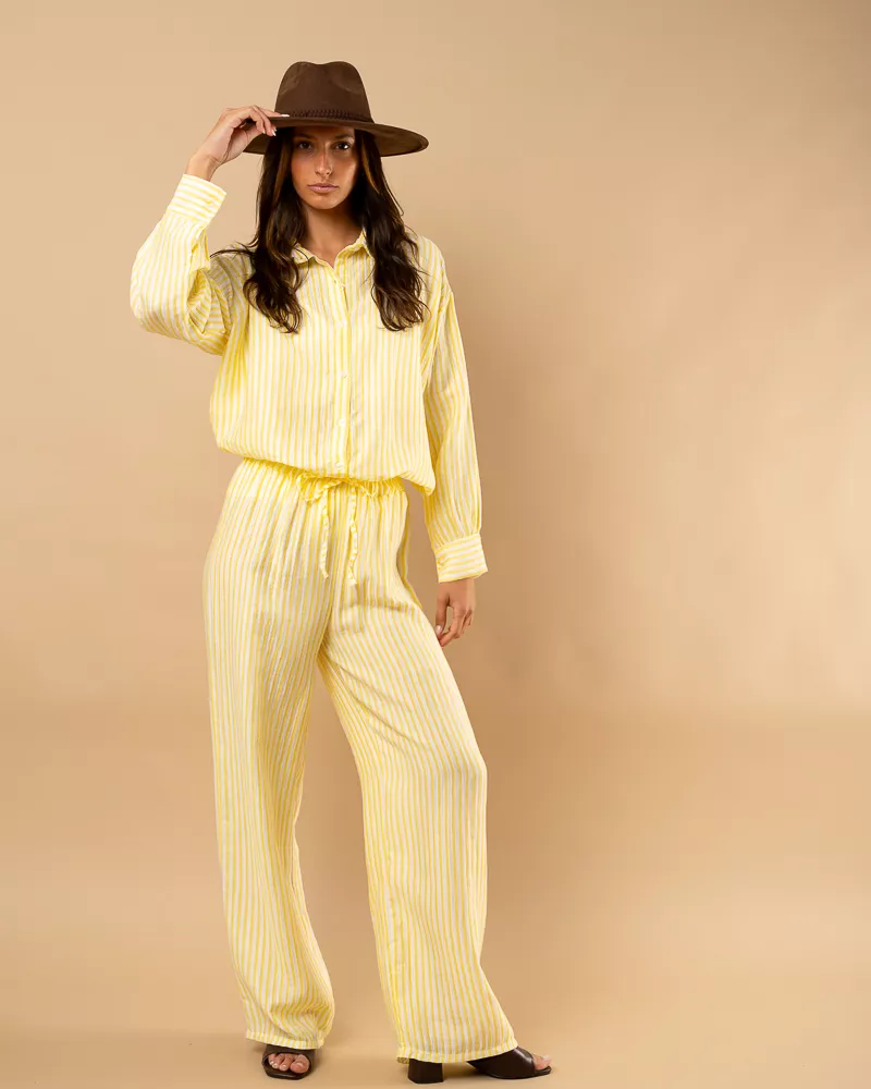 Pantalon rayures Carolina