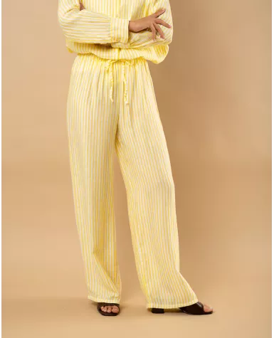 Pantalon rayures Carolina