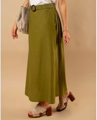 Jupe longue ceinture