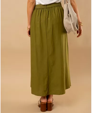 Jupe longue ceinture