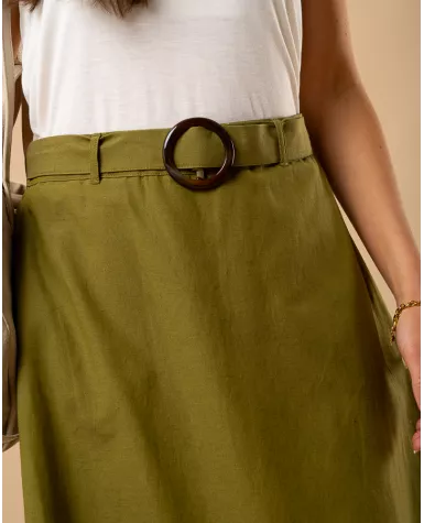 Jupe longue ceinture
