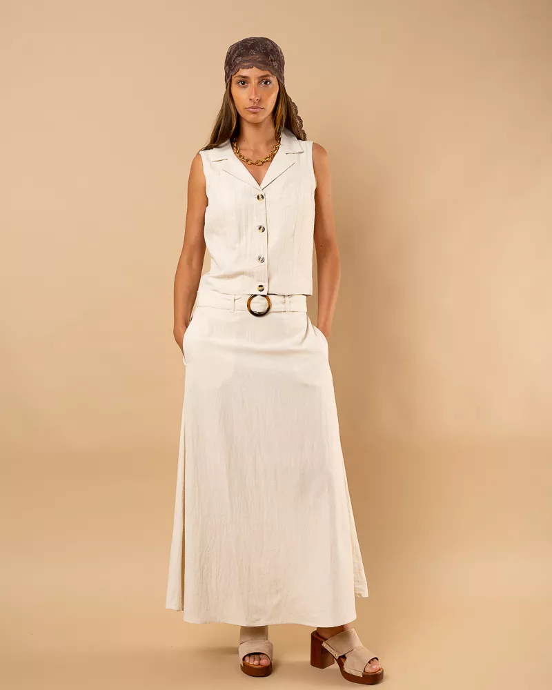 Jupe longue ceinture