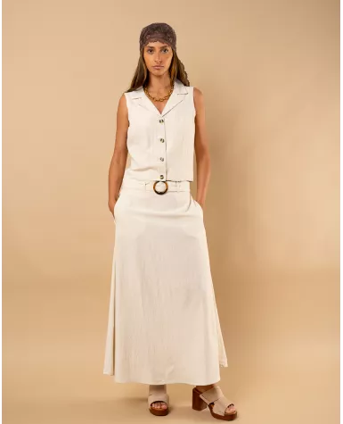 Jupe longue ceinture
