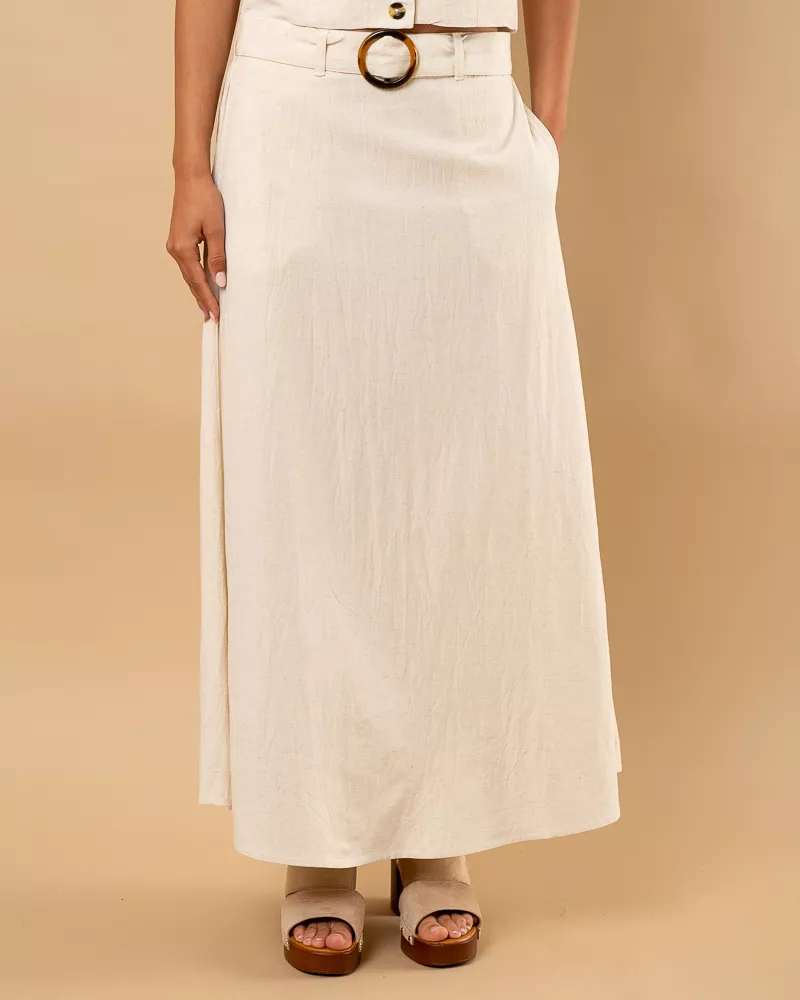 Jupe longue ceinture