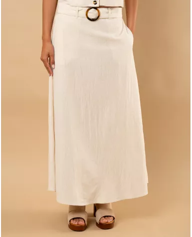 Jupe longue ceinture