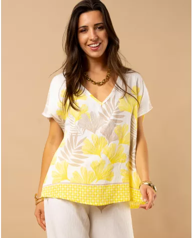 Blouse palmes Natty