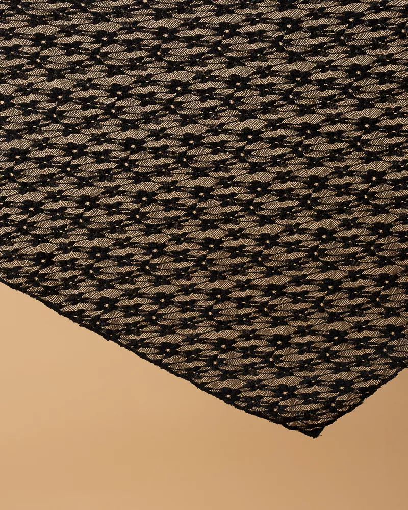 Foulard dentelle fleurs