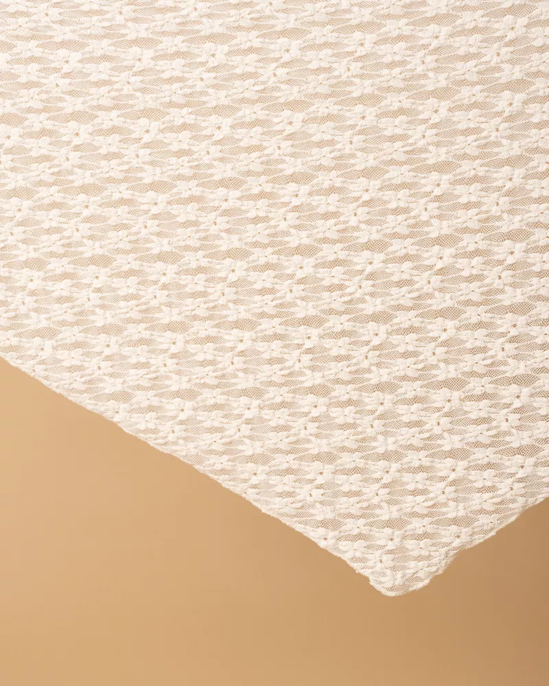 Foulard dentelle fleurs