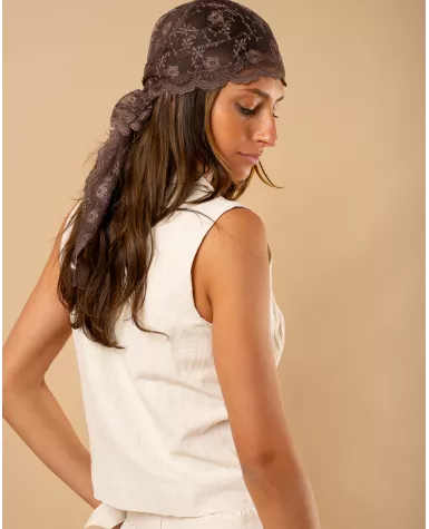 Foulard dentelle