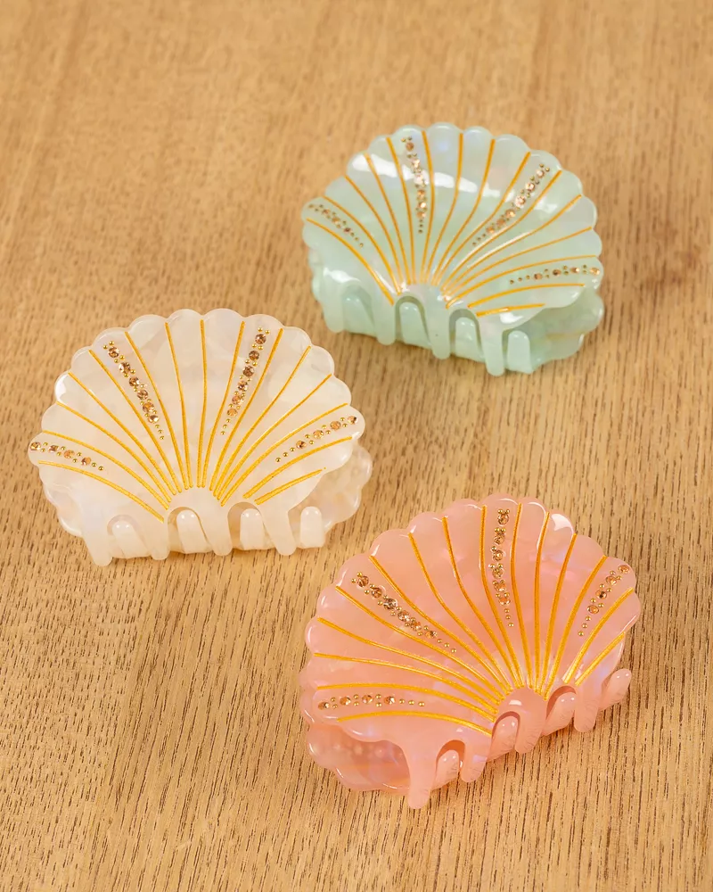 Pince à cheveux coquillage