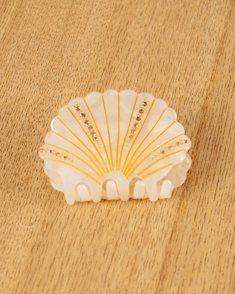 Pince à cheveux coquillage
