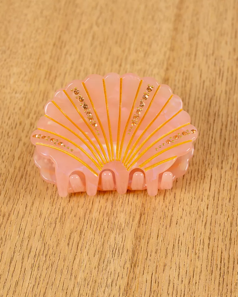Pince à cheveux coquillage