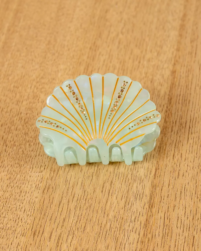 Pince à cheveux coquillage