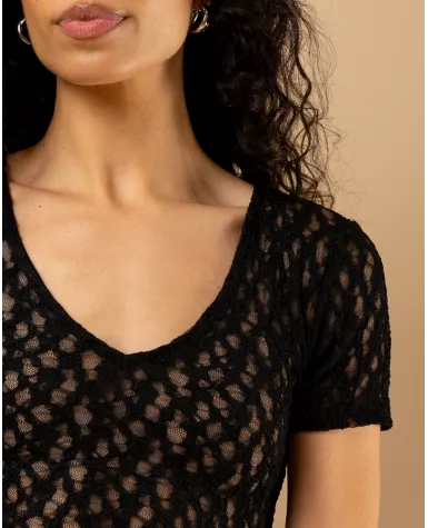 T-shirt dentelle