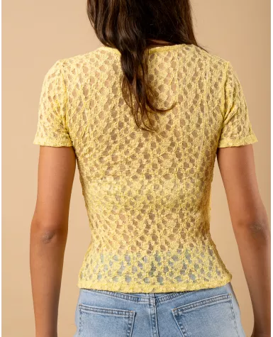 T-shirt dentelle