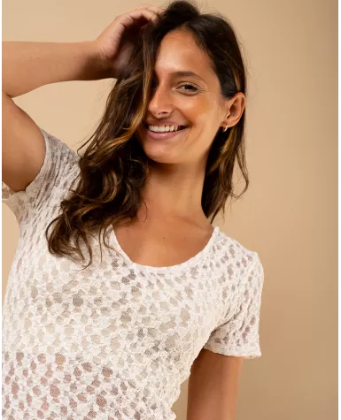 T-shirt dentelle
