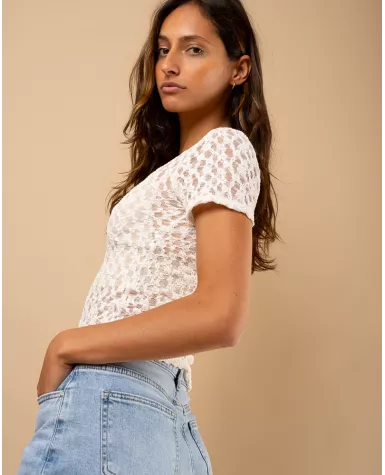 T-shirt dentelle