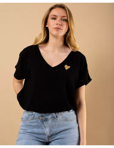 Blouse coeur