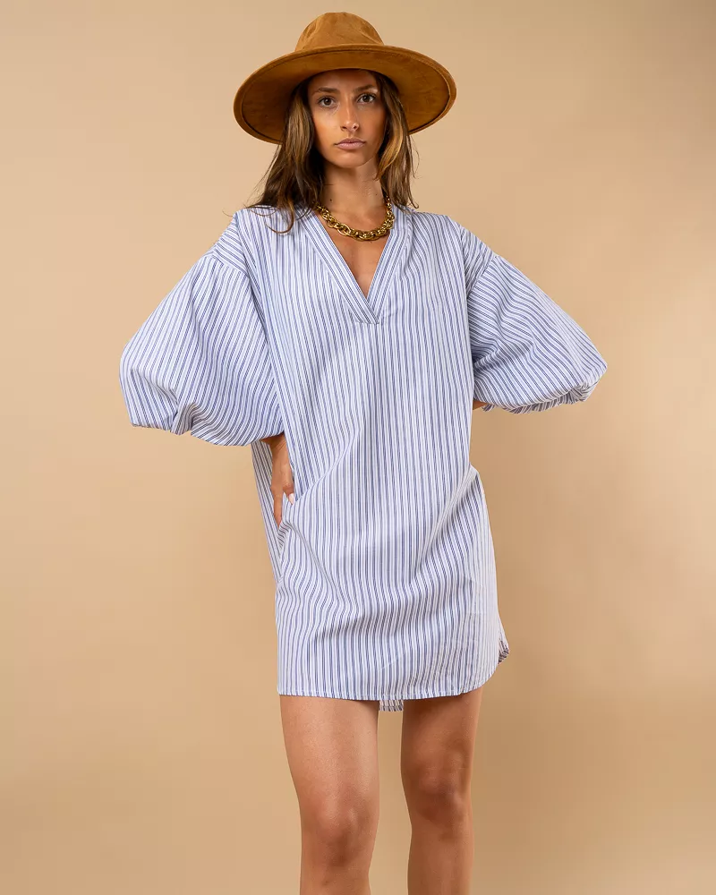 Robe manches bouffantes