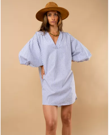 Robe manches bouffantes