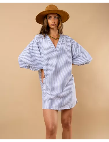 Robe manches bouffantes