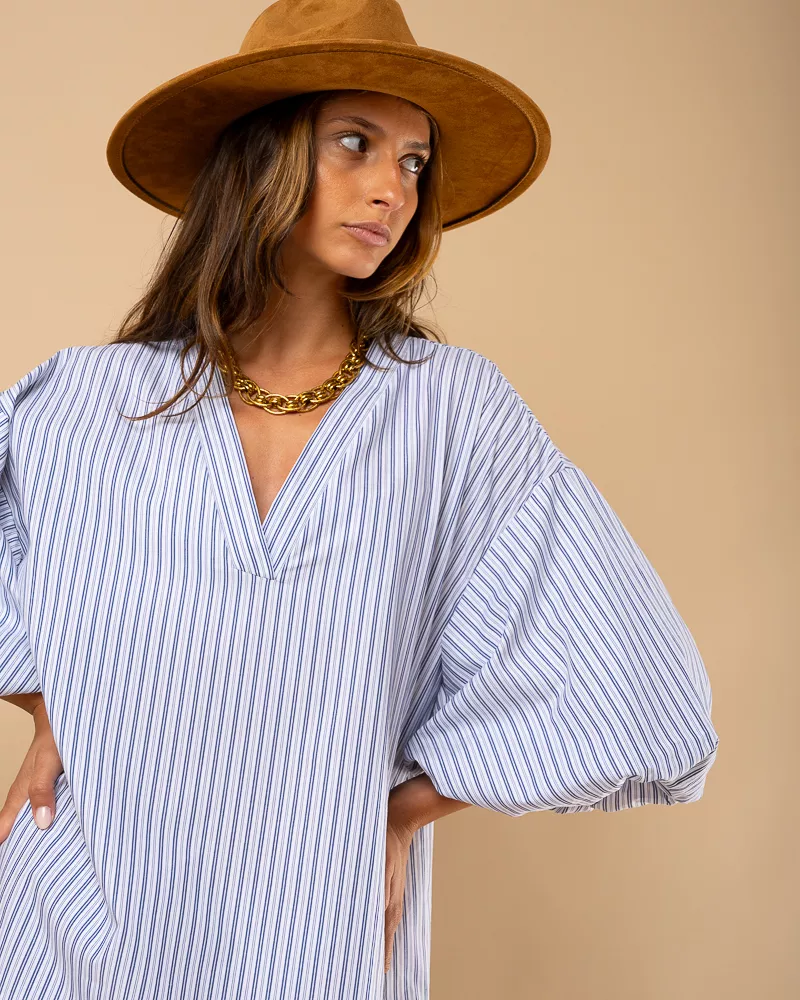 Robe manches bouffantes