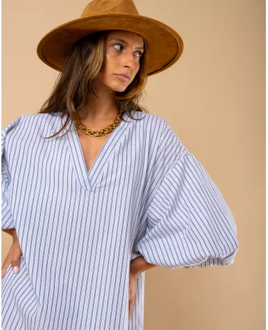 Robe manches bouffantes