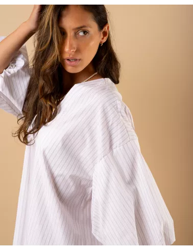 Robe manches bouffantes