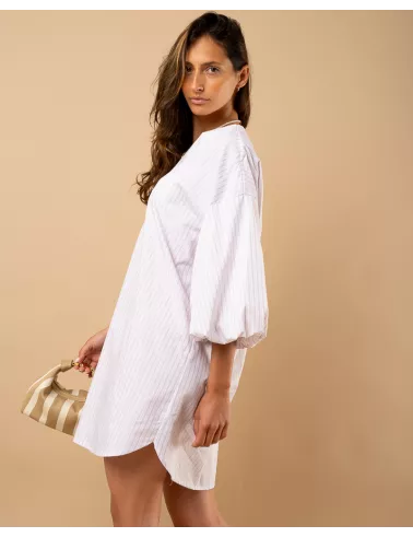 Robe manches bouffantes