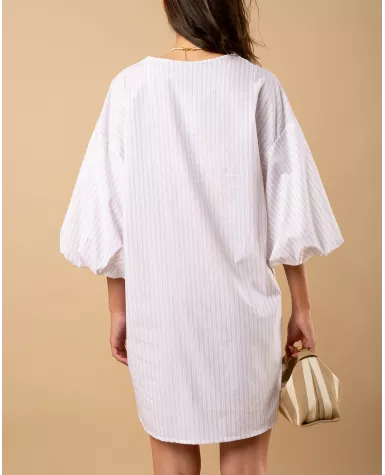 Robe manches bouffantes