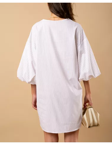 Robe manches bouffantes