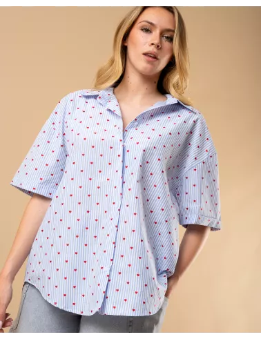 Chemise petits coeurs