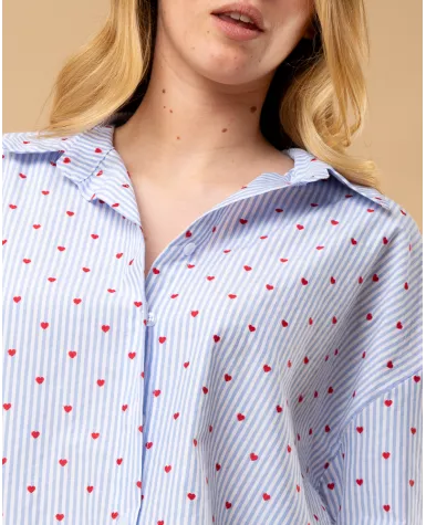 Chemise petits coeurs