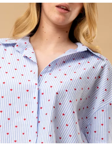 Chemise petits coeurs