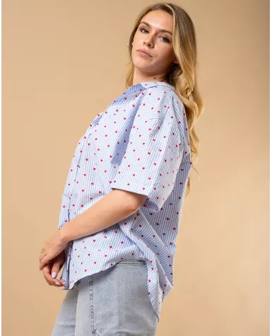 Chemise petits coeurs
