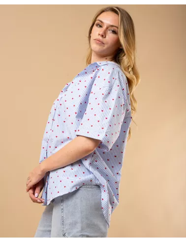 Chemise petits coeurs