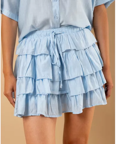 Jupe short volants