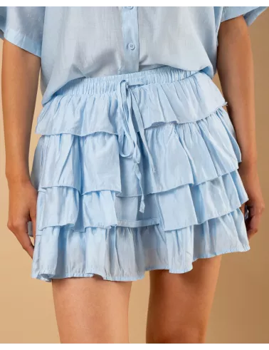 Jupe short volants