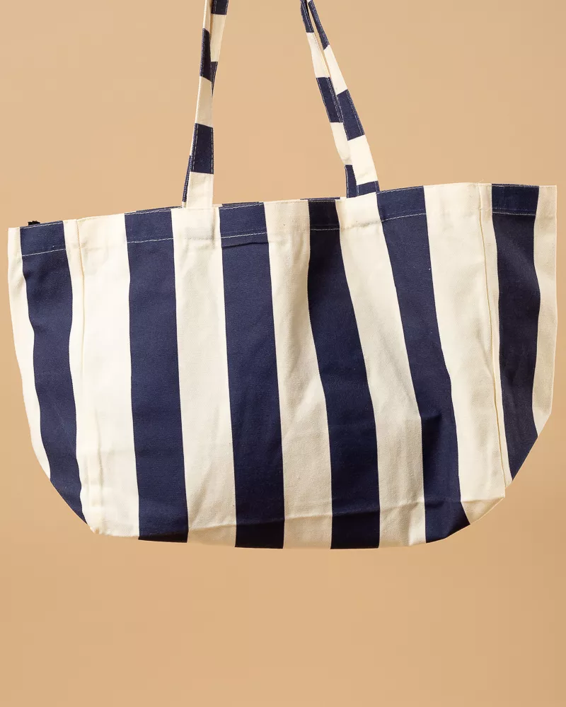 Sac toile rayé soleil