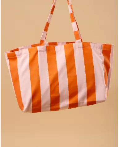 Sac toile rayé soleil
