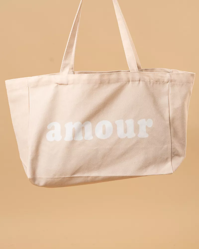 Sac toile amour